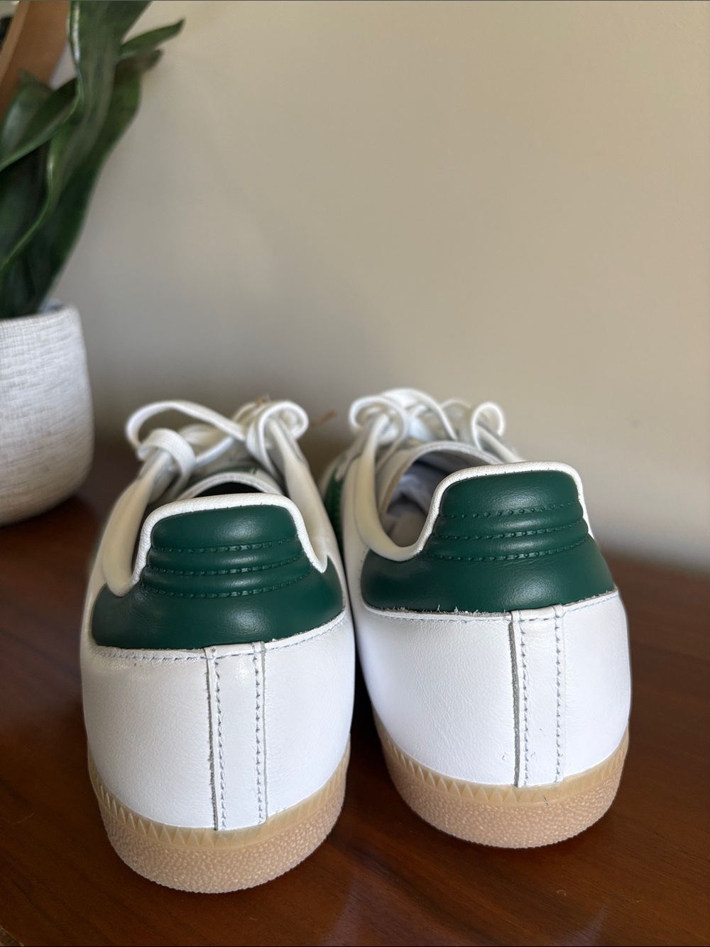 Adidas Samba OG Cloud White Bold Green Collegiate Green Gum NWT Women’s - Picture 6 of 10